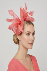 Statement Sinamay Bow Fascinator with Feather Detail