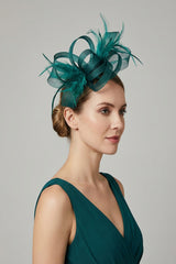 Ladies Loop Bow Feather Fascinator Headband Wedding & Race Day