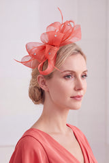 Embellished Diamond Mesh Bow Fascinator
