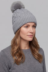 Women’s Winter Cosy Cable Knit Pom Pom Hat