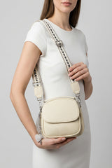 Mini Crossbody Bag with Textured Finish and Adjustable Strap