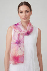 Watercolour Bright Floral Lightweight Scarf