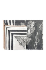 Women’s Toile Print Woven Scarf with Fringed Edge