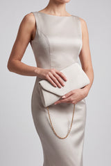 Envelope Clutch Bag with Gold Chain Strap