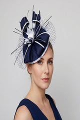 Elegant Feather & Sinamay Fascinator