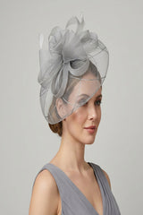 Large Mesh Bow Fascinator