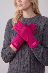 Plain Gloves with Single Stripe & Fleece Lining