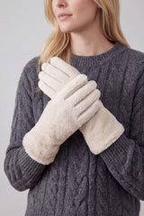 Women’s Soft Faux Fur Touchscreen Gloves