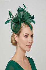 Statement Sinamay Bow Fascinator with Feather Detail