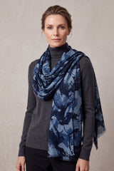 Women’s Abstract Flora Tulip Print Lightweight Scarf