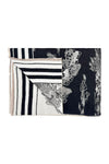 Women’s Toile Print Woven Scarf with Fringed Edge