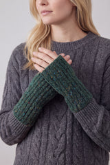 Plain Soft Knitted Fingerless Gloves