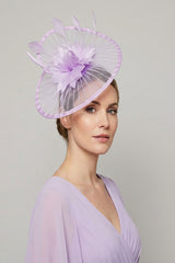 Classic Disc Fascinator with Feather Flower Detail