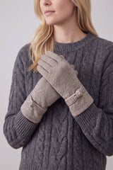 Women’s Soft Knot Detail Touchscreen Gloves