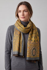 Paisley Pattern Reversible Scarf – Soft Touch, Fringed Edges