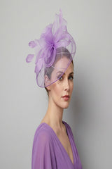 Large Mesh Bow Fascinator