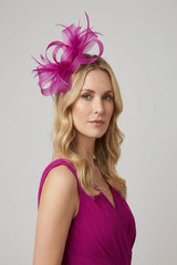 Ladies Loop Bow Feather Fascinator Headband Wedding & Race Day