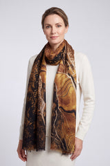 Marble Print Lightweight Fashion Scarf