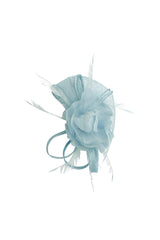 Feather & Mesh Flower Fascinator with clip and hair band