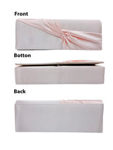 Luxury Satin Twist Knot Evening Clutch Bag with Detachable Chain