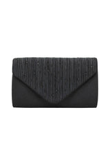 Embellished Envelope Clutch Bag with Gold Chain Strap