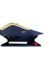 Textured Envelope Clutch Bag with Chain Strap
