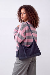 Women’s Soft Suede Hobo Bag with Adjustable Shoulder Strap