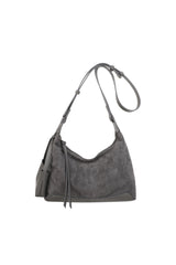 Women’s Soft Suede Hobo Bag with Adjustable Shoulder Strap