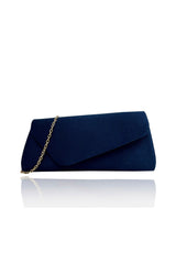 Envelope Clutch Bag with Gold Chain Strap