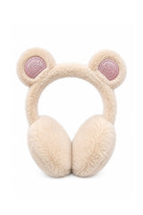 Kids' Plush Bear-Ear Earmuffs