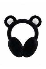 Kids' Plush Bear-Ear Earmuffs