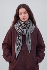 Women’s Reversible Floral Geo Triangle Scarf