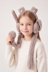 Kids' Bear Earmuffs with Flappy Ears