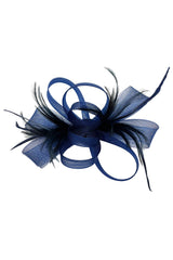 Ladies Loop Bow Feather Fascinator Headband Wedding & Race Day