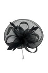 Statement Mesh Occasion Fascinator with Feather Trim