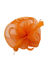 Statement Mesh Occasion Fascinator with Feather Trim