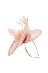 Classic Disc Fascinator with Feather Flower Detail