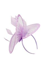 Classic Disc Fascinator with Feather Flower Detail