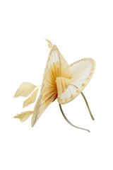 Classic Disc Fascinator with Feather Flower Detail