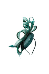 Elegant Loop Mesh Fascinator with Feather Detail