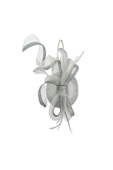 Elegant Loop Mesh Fascinator with Feather Detail