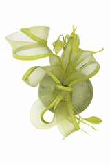 Elegant Loop Mesh Fascinator with Feather Detail