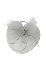 Elegant Mesh Fascinator Hat with Bow Detail for Weddings & Race Day