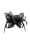 Embellished Diamond Mesh Bow Fascinator
