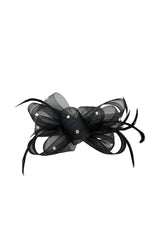 Embellished Diamond Mesh Bow Fascinator