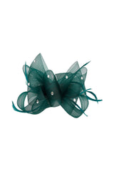 Embellished Diamond Mesh Bow Fascinator
