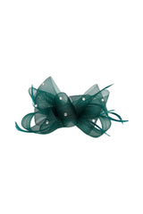 Embellished Diamond Mesh Bow Fascinator