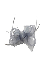 Embellished Diamond Mesh Bow Fascinator