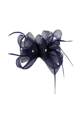 Embellished Diamond Mesh Bow Fascinator