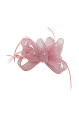 Embellished Diamond Mesh Bow Fascinator